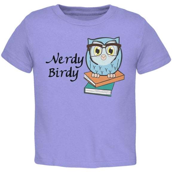 Owl Nerdy Birdy Funny Rhyme Toddler T Shirt