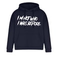 thumbnail image 6 of ZVNAΖH Men's Trendy 3D Letter Print Hoodie, Fleece Lined Drop Shoulder Pullover, Graphic Hooded Sweatshirt for Casual & Street Style, M-3XL, 6 of 6