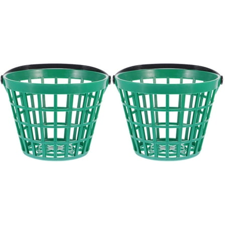 Kudiqi 2 pcs Basket Nylon Storage Bucket Plastic Outdoor Balls Bucket