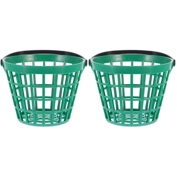 Kudiqi 2 pcs Basket Nylon Storage Bucket Plastic Outdoor Balls Bucket