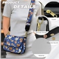 thumbnail image 5 of ZUXONGSY Chicken Flower Print Shoulder Handbag for Women Mini Crossbody Bag Lightweight Satchel with Adjustable Wide Strap for Shopping Working, 5 of 7