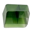 thumbnail image 4 of 4 Grids Trapezoidal Desktop Storage Box, Makeup Organizer, PP Plastic Clear Case for Cosmetics, Remote Controls, Skincare Products, Stationery with Multiple Usages, 4 of 8