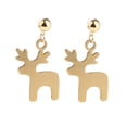 thumbnail image 4 of Gold Color Alloy cuelga los pendientes navideños Girls, 4 of 7