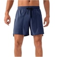 thumbnail image 3 of Vetsdori Mens Dry Fit Shorts Workout Summer Short Pants Athletic Shorts Breathable,Sports Casual Pocket Shorts for Men Elastic Waist Plain,Size S, 3 of 8