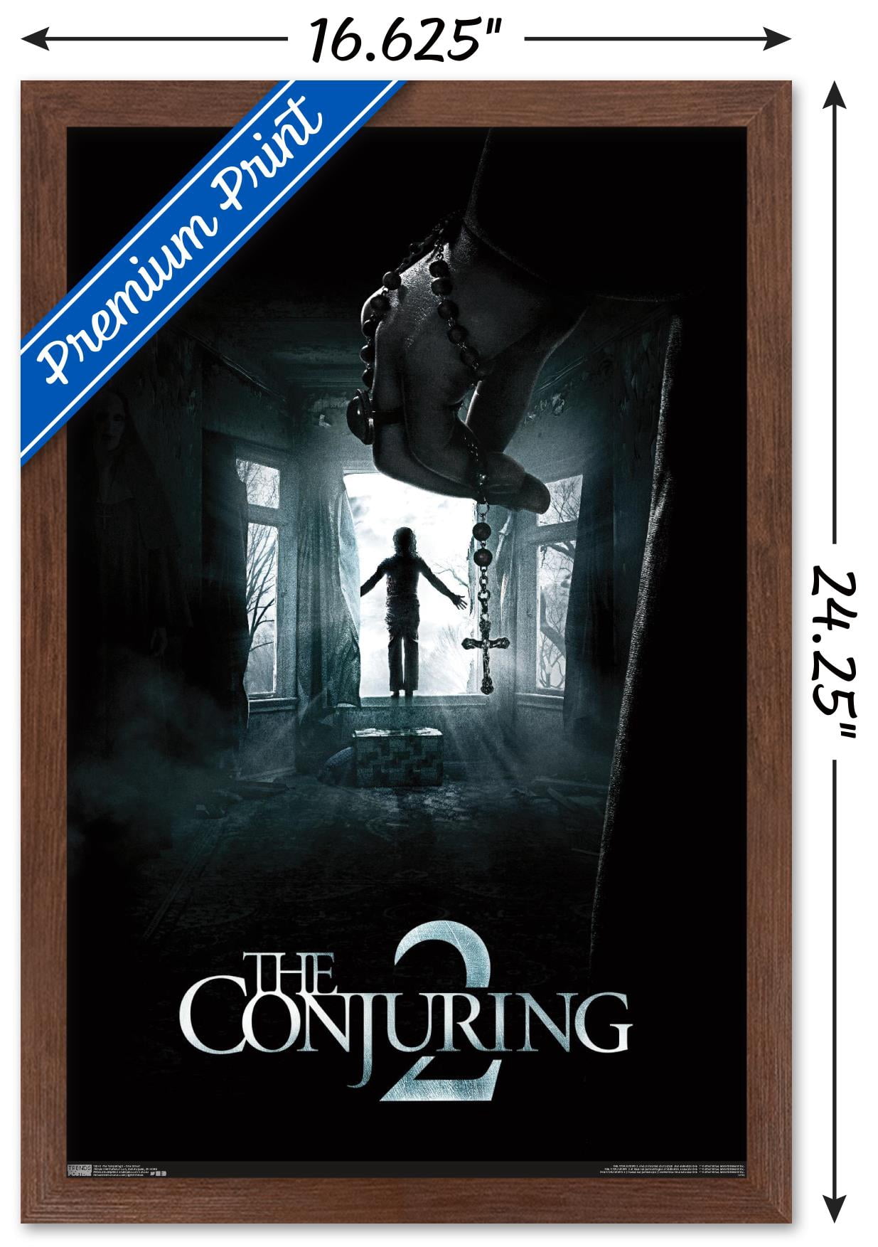 The Conjuring 2 - One Sheet Wall Poster, 14.725" x 22.375", Framed