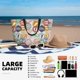 thumbnail image 5 of Fotbe Travel Stamp Bolsa de Viaje para Playa - Resistente al Agua, Bolsa Tote de Gran Capacidad y Ligera con 7 Bolsillos para Mujeres y Hombres, 5 of 7