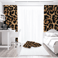 thumbnail image 5 of Cheetah Print Blackout Curtains 52WX84H Rod Pocket Leopard Curtains for Bedroom Living Room Wild Animals Room Darkening Art Printed Drapes 2 Panels, 5 of 7
