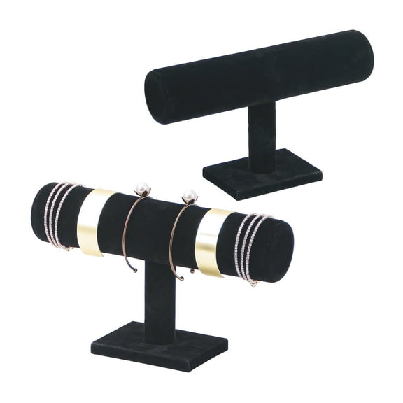 Coward 2 Pcs/Set Bracelet Holder Stand, Detachable Bracelet Display Holder Stand, Velvet Bracelet Watches Organizer Rack
