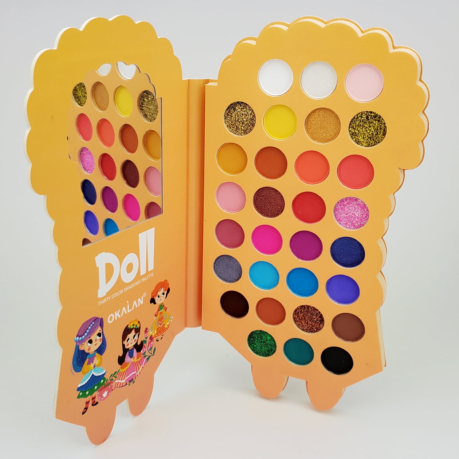 Okalan Doll Eyeshadow Palette Beauty Matte Colors Matter Glitter Shades