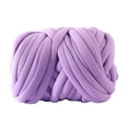 thumbnail image 2 of Hilo de lana grueso para tejer a crochet, tejido de ganchillo, hilo suave para tejer a mano Violeta claro, 2 of 9