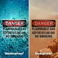 thumbnail image 6 of (2 Pack) Flammable Gas OSHA Danger Sign 14 Inch X 10 Inch Indoor / Outdoor Rust-Free Aluminum Metal Signs for Workplace, Workshop, and Construction Site, Made in the USA, 6 of 8