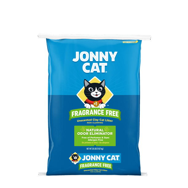 Jonny Cat Fragrance Free NonClumping Clay Cat Litter, Bag