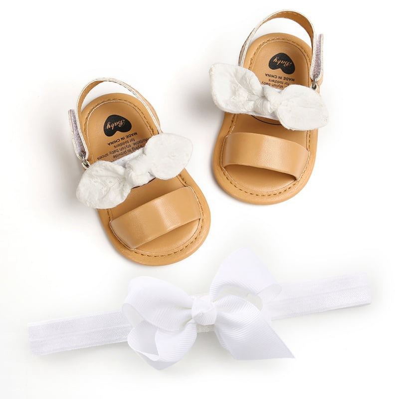 Cute Baby Girl Bowknot Leather Soft 
