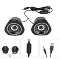 thumbnail image 4 of USB Powered Speaker,  Computer Speakers Multipurpose  for Smartphone for PS4 Standard Black Color Lights,Standard Black Blue Light, 4 of 7