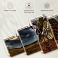 thumbnail image 6 of Elephant Stock Dirt Bike Wall Art - Horizontal Multi Panel Canvas - Living Room Wall Decor - Sports Multi Panel - Brown And Blue Decor - 55" x 24", 6 of 8