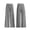 01 Gray, variant on Kids Solid Gingham Wide Leg Pants Elastic Waist Casual Summer Trousers For Beach and Outings,Size 1-15
