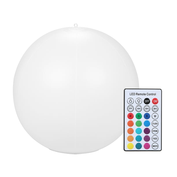Luces flotantes para piscina inflables alimentadas por energía solar y USB de 14'' de largo