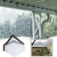 thumbnail image 2 of Transparent Plastic Tarp, Heavy-Duty Rain Cover, Waterproof Windproof Greenhouse Protection, Thick Durable Film for Plants, Outdoor Balcony Use, 2 of 4