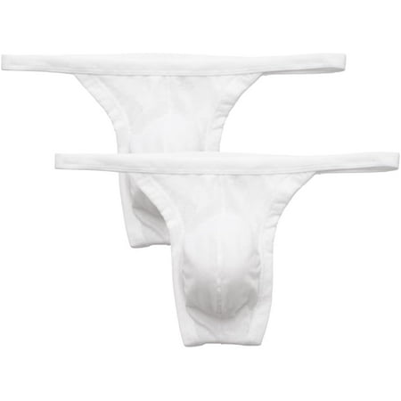 GZhLonKiMa Mens Mesh Thong Microfiber Stretch Beathable Pouch Underwear Pack