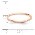 thumbnail image 5 of 14K Rose Gold 1.2mm Flat Polished Stackable Band Size 10, 5 of 6