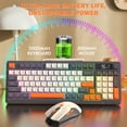thumbnail image 6 of ZIYOU LANG T96 Wireless Gaming Keyboard and Mouse Combo, Dual Bluetooth//2.4G RGB Backlit Mechanical Feeling Keyboard with Smart Display & Knob, 4000 DPI Gaming Mouse for PC Laptop Mac Wins, 6 of 9