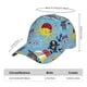 thumbnail image 2 of Fotbe Pirate Marine Animals Gorro Clásico de Béisbol, Gorra Ajustable con Broche Snapback, Gorro de Exterior de Algodón Suave, 2 of 6
