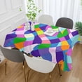 thumbnail image 2 of Yayeee Tablecloths 54" x 72" Rectangle Wrinkle Resistant Party Table Cover, Green Wavy Plaid, 2 of 8