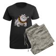 thumbnail image 5 of CafePress - Happy Cartoon Bulldog Women's Dark Pajamas - Women's Short Sleeve Print T-Shirt and Pants Dark Cotton Pajama Set, 5 of 7