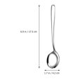 thumbnail image 5 of KAKOWELY 4 cucharas de postre de acero inoxidable con mango largo para sopa y helado., 5 of 5