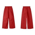 thumbnail image 4 of Women's Barrel Leg Sweatpants Drawstring Wide Leg Lounge Pants Baggy Casual Cotton Trendy Sweat Pants with Pockets, 4 of 4