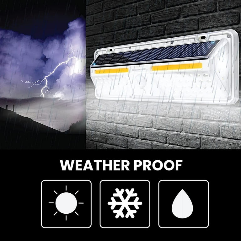 Bell and Howell Bionic Solar Wall Light XL, Wireless Waterproof