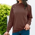 thumbnail image 2 of Vedolay Sweatshirt for Women Fashion 2023 Plus Size Pullover Top with Long Sleeves Zip up Hoodie Y2k Coffee,M, 2 of 4