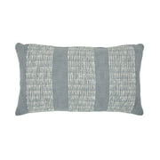 Better Homes & Gardens 14" x 24" Grey Textured Panel Stripe Cotton Rich Decorative Pillow