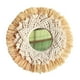 thumbnail image 2 of Espejo de pared de macramé, decoración de pared redonda estilo bohemio para pasillo, guardería y entrada, 2 of 7