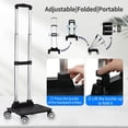 thumbnail image 3 of Backpack Trolley Wheeled Cart-Backpack Hand Truck with Luggage Strap,Aluminium Alloy Folding Trolley Cart for Bags Backpack Travel Luggage Cart, 3 of 9