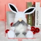thumbnail image 3 of Piernas largas Conejito de Pascua Dibujos animados Felpa Mesa de Pascua Muñeca Niños Regalos Blanco Ehuebsd Libre de BPA, 3 of 3