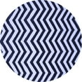 thumbnail image 1 of Ahgly Company Indoor Round Abstract Blue Contemporary Area Rugs, 5' Round, 1 of 4