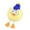 B, variant on Cute Duckling Car Keychain Pendant for Couples and Families - Adorable Big Eye Cartoon Decoration for Bags Cars and Bedrooms