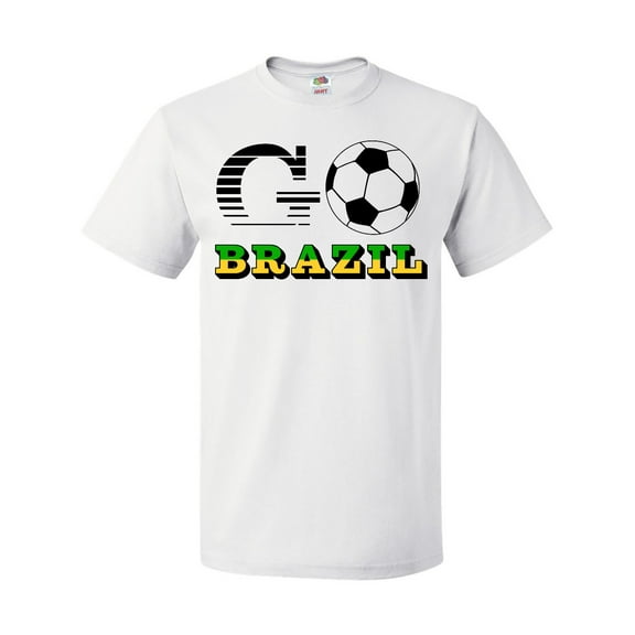 Inktastic Go, Brazil- Soccer, Football T-Shirt