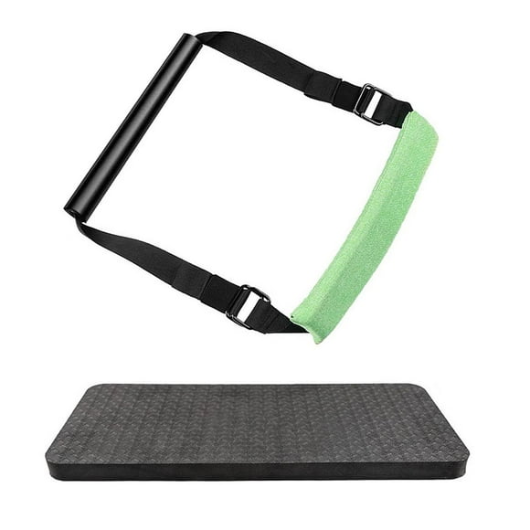 koolsoo Hamstring Curl Strap for Door Anchor Portable Abdominal Exercise Curl Ab Leg Sit