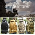 thumbnail image 2 of 100L que acampa que camina la mochila Molle que acampa militar que hace excursionismo la mochila, 2 of 8