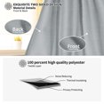 thumbnail image 6 of Unique Bargains 2-Pack Rod Pocket Door French Curtains Gray 25" x 40", 6 of 8