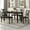 Other, variant on Churanty Classic 6 Pieces Dining Set Gray Wooden Rectangle Table and 4 Chairs with Bench for Kitchen Dining Room
