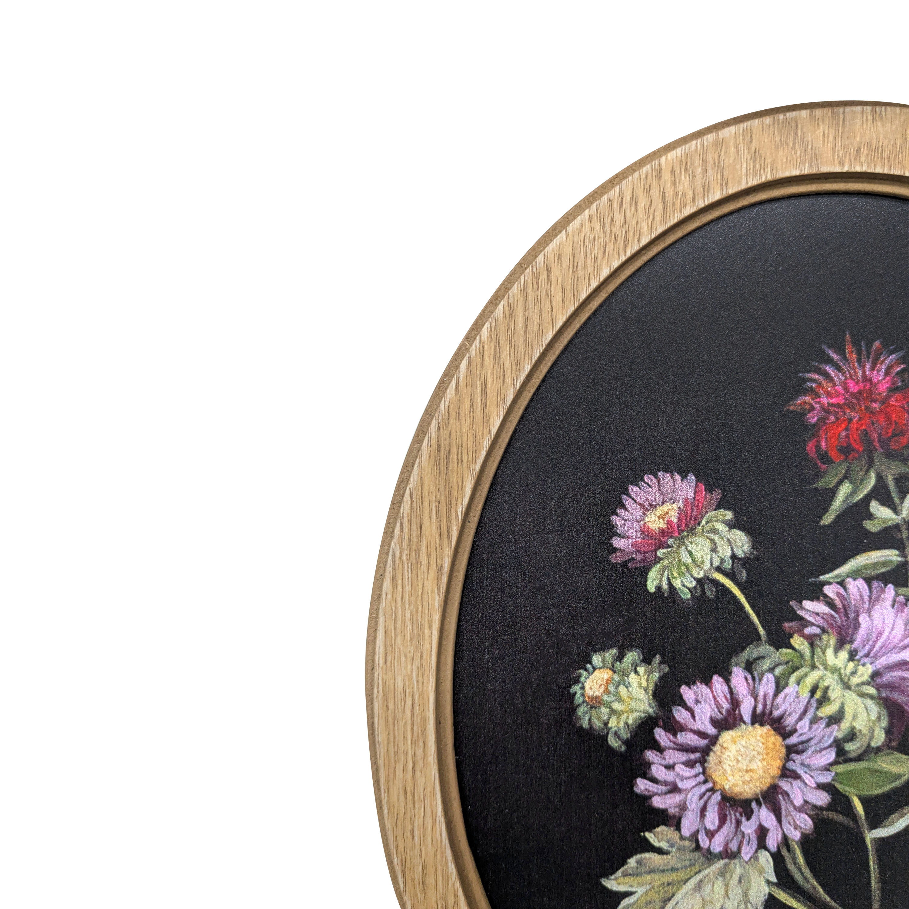 Bradley & Ballard Moody Botanical Oval Framed Wall Art Set, 8x10 Inch, 2 Pieces for Living Room, Bedroom, Dining Room and Office