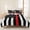Black Red, variant on 3 Pieces Queen Quilt Set,Vintage Christmas Pine Cones Soft Bedding Sets with 1 Quilt & 2 Pillow Shams,Brown Striped Summer Bedspread Lightweight Coverlet Comforter for All Season