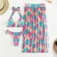 thumbnail image 4 of Gibobby Trajes de Baño para Mujer Nueva falda para la playa Sexy con estampado de malla europea y americana, traje de baño de cuerpo dividido para mujer,(Rosa caliente,G), 4 of 5