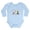 Sky Blue, variant on - Westie Playful Puppies Long Sleeve Infant Bodysuit - Long Sleeve Cotton Baby Bodysuit
