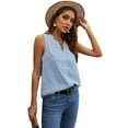 thumbnail image 6 of Sleeveless Tops For Women, Women'S Jacquard Lace Outer Sleeveless Top, 6 of 7