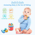 thumbnail image 5 of Richgv Toddlers Toys for 1 Year Old Boy Girl, 22Pcs Cloth Fishing Game Montessori Toys with Color Sorting, Counting Learning, Birthday Gift for Boys Girls, 5 of 7