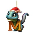 thumbnail image 4 of KCEHTA Christmas Dinosaur Ornaments, Dinosaur Christmas Tree Decorations, Dinosaur Ornaments for Christmas Tree, 26 Letter Cute Cartoon Dinosaur Acrylic Christmas Tree Holiday Ornament, 4 of 7